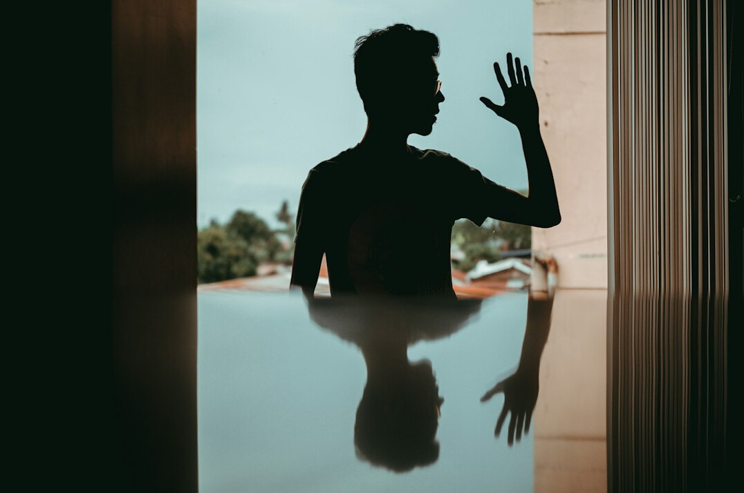 person reflecting alone